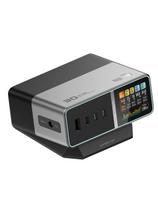5 viename įkrovimo stotelė su skaitmeniniu ekranu, USB-A, USB-C, 300 W, sidabrinė