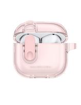 „AirPods 4“ minimalaus dizaino dėklas – rožinis