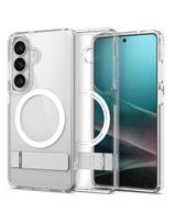 „Samsung Galaxy S26+ Ultra Hybrid S MagSafe“ dėklas – permatomas baltas