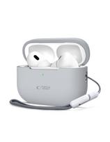 „Apple AirPods Pro 1/ 2“ silikoninis dėklas – pilkas