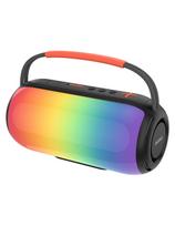 Belaidė RGB „Bluetooth“ garsiakalbio kolonėlė su apšvietimu ir laikikliu – juoda