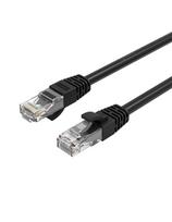 Ethernet CAT6 1000Mbps RJ45 interneto LAN apvalus tinklo kabelis 3m - juodas