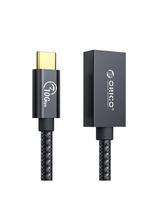 USB-C į USB-A 3.1 Gen 2 10Gbps OTG adapteris, 30 cm – juodas