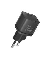 USB-C GaN5S 20W sieninis įkroviklis – juodas
