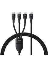 3 viename USB-C Flash Series 3 100W laidas 1,5 m – juodas
