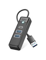 ŠAKOTĖLIS 3 prievadų skirstytuvas USB-A - USB-A USB-C 1 m - juodas