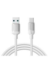 „Lively“ serijos 3A USB-A - USB-C laidas 1,2 m - baltas