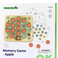 Tooky Toy: Obuolių medžio atminties žaidimas su keičiamomis kortelėmis