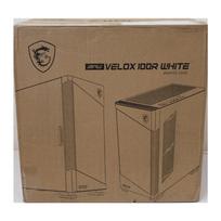 MSI SALE OUT.  MPG VELOX 100R White PC Case, Mid-Tower, USB 3.2, Audio-out, Mic-in |  PC Case | MPG VELOX 100R WHITE | Mid-Tower | White | DAMAGED PACKAGING, DENTED CORNER (TOP) | MPG VELOX 100R WHITESO | 2000001431528