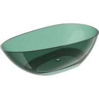 Mexen Glass Laisvai stovinti permatoma vonia 170 x 85 cm, žydra, chromuota kamštis - 58061708511