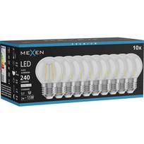 Mexen Vintis 10x LED kaitrinė lemputė E27, G45, 2W, Neutralus - 4000K, 240 lm, skaidrus - L156-E27-0227-00x10