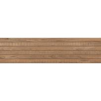 Mexen Western Wood Bruno glazūruotas rektifikuotas gres G1, medieną imituojanti sienų plytelė 120 x 30 cm, matinė