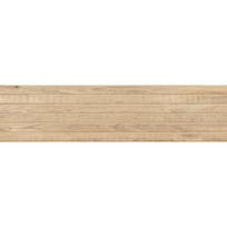 Mexen Western Wood Miele glazūruotos akmens masės rektifikuota plytelė, medžio imitacija sienai 120 x 30 cm, matinė