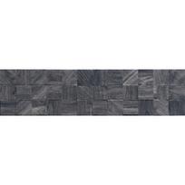 Mexen Riga Lyon Black glazūruotas rekt. G1, medieną imituojanti sienos plytelė 120 x 30 cm, matinė - TL713-120-030-50