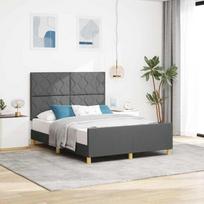 Lovos rėmas su galvūgalio Tamsiai pilka 160 x 200 cm audinys