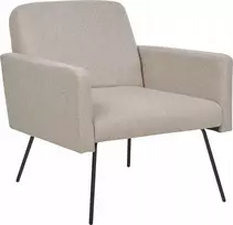 Fotelis Beliani NARKEN krėslas, smėlio spalvos
