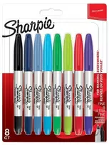 Markerių rink. „Sharpie" 8 vnt. TWIN TIP