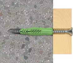 Fischer Univ. kaištis UX Žalias 8 x 50 R su žiedeliu 40 vnt.