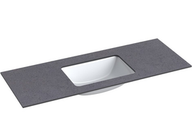 Praustuvas su stalviršiu Kame Universal, WP/12-3/H11-P3, 120 cm, Juodasis mėnulis HPL