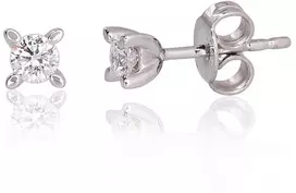 Diamond Sky Jewelry Auksiniai auskarai su deimantais „Solitaras“