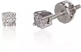 Diamond Sky Jewelry Auksiniai auskarai su deimantais „Klasika“