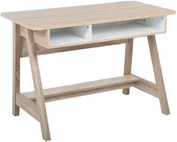 Beliani Rašomasis stalas JACKSON, baltas, 110 cm x 60 cm