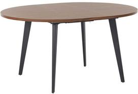 Beliani Išskleidžiamas valgomasis stalas BOVINA tamsiai rudas 120/150 cm