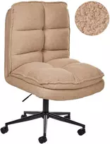 Beliani Biuro kėdė ADDISON Boucle smėlio spalvos