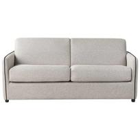 Beliani Dvivietė išskleidžiama sofa ISHOJ šviesiai pilka