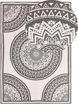 Beliani Lauko kilimas NELLORE pilkas 160 x 230 cm