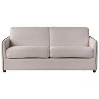 Beliani Dvivietė išskleidžiama sofa ISHOJ, šviesiai smėlio spalvos