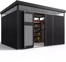 Juskys Sodo namelis Luzern XL 12 m² antracito spalvos