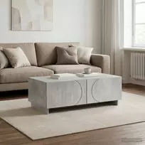 Kavos staliukas Betono pilka 102 x 50,5 x 35 cm