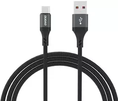 USB kabelis Dudao L3ST USB-A to USB-C 5A 3.0m juodas