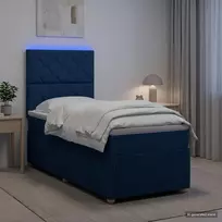 Lova LED lovos čiužinys su LED apšvietimu Mėlyna 90 x 190 cm Audinys