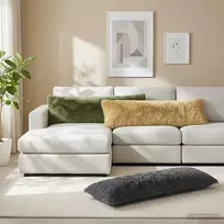 Pagalvėlė su pagalve HEERLEN Žalia 40 x 145 cm PV pūkinis