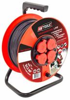 Ilgintuvas su rite AWTools Professional Line, AW70220, 3 x 1,5 mm², 25 m, IP44, 4 lizdų