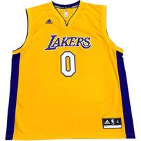 Adidas X NBA Collaboration Lakers 0 Nick Young V-Neck Fashion Soft Sleeveless Basketball Jersey Unisex Jersey Yellow 7912A-329-AEB5070 XL white