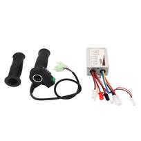 Brushed Motor Controller Kit Aluminum Alloy Shell 48V 500W 4 Speed Throttle Twist Grip Handle for Electric Bike white