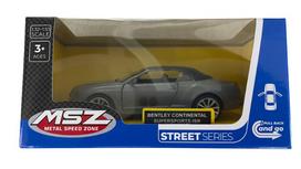 Žaislinis automobilis MSZ Street Series Bentley Continental Supersports ISR, 1:43, pilka sp.
