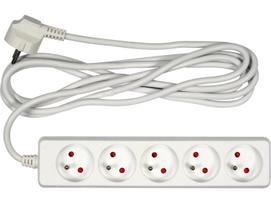 Buitinis ilgintuvas Vorel, 72506, 3G1.0, 3 m, IP20, 5 lizdų