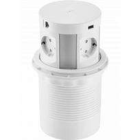 Įmontuojamas ilgintuvas Gt COMFORT PLUS, AE-BPW4S120P-10, 3 x 1,5 mm², 1.5 m, 2USB