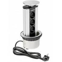 Įmontuojamas ilgintuvas Gt Furniture sockets, AE-BPW3GS-80, 3G1.5, 1.8 m, 3 lizdų