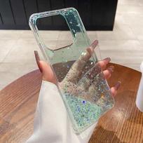 For Samsung Galaxy A20 A20S A20E A207 A30 A30S A40S A50 A50S A70 Case Glitter Star Sequin Clear Thin Soft Phone Cases Carcase For Galaxy A20E žalia