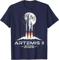 Artemis II Back to the Moon 2026 Unisex T-Shirt S įvairiaspalvis