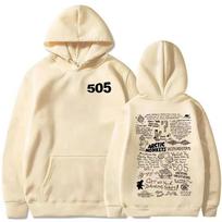 Arctic Monkeys 505 Hoodie Unisex Music Merch Band Merchandise Gift for Fans Streetwear ZYWY0016 S beige