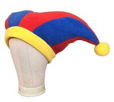 Kawaii The Amazing Digital Circus Series Hat Cute Cartoon Character Creativity Stage Performance Hat Cosplay Prop Supplies 57-59cm blue