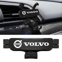 For Volvo XC90 XC60 V50 S60 V70 V60 V40 S90 olestar AWD XC40 S80 T6 V90 Zinc Alloy Car Styling Phone Holder Air Vent Mount Clip SA2 gray