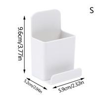 Sieninis organizatoriaus laikymo dėžutės nuotolinio valdymo oro kondicionieriaus laikymo dėklas 5.9*5.2*9.6CM white