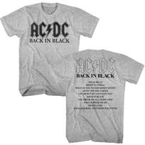 AC/DC BNB Albumas Pilki Melanžiniai Marškinėliai S white